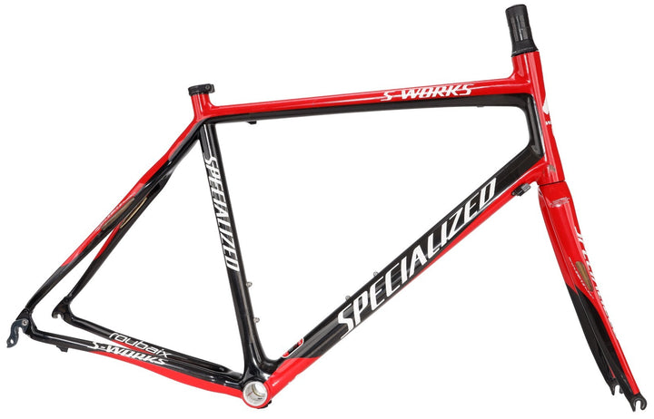 Specialized S-Works Roubaix Carbon Road Bike Frameset 58cm RED 700c QR Rim 2006