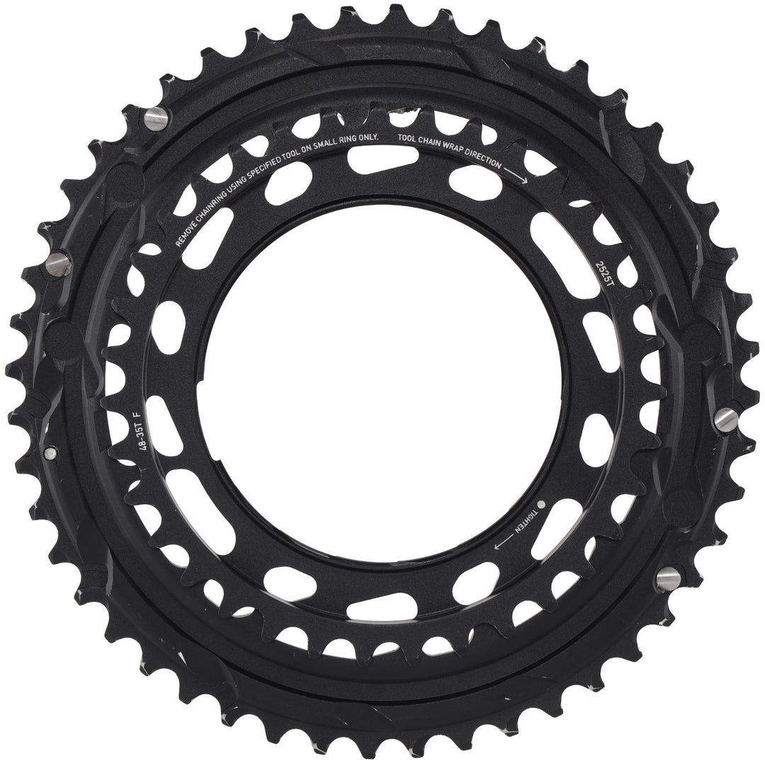 SRAM Force E1 AXS Chainring Thread Mount 2x  12 Speed 48/35T Road CX Gravel Bike