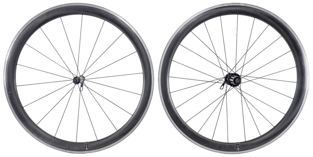 HED Jet 4+ Plus 11 Spd Carbon Alloy Clincher Road Bike Wheelset 700c QR Shimano