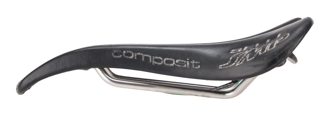 Selle SMP Composit Road Bike Saddle 129mm BLACK 7 x 7mm Inox Steel Cutaway Italy