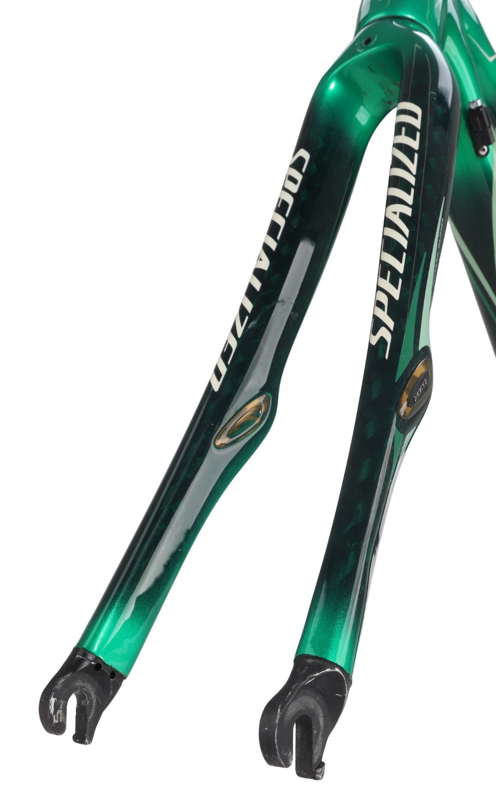 Specialized Ruby Expert Women Carbon Road Bike Frameset 44cm GREEN 700c QR 2009