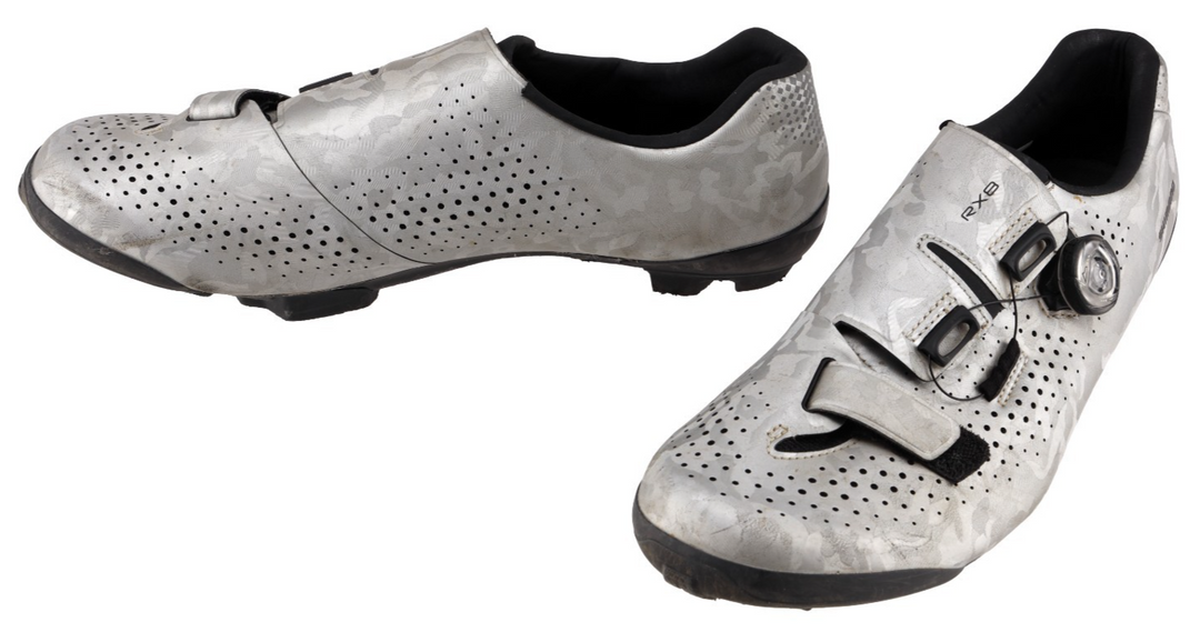 Shimano SH-RX800 Carbon Gravel Bike Shoes EU 46 US Men 11.2 Camo 2-Bolt RX8 BOA