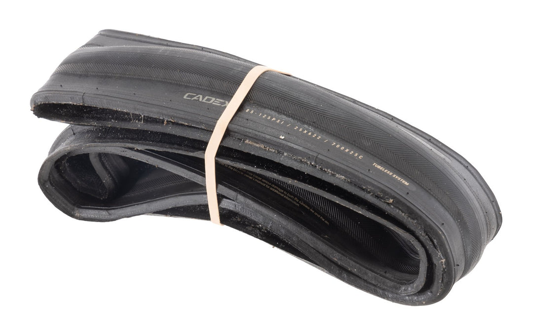 CADEX Classics Tubeless Ready Road Bike Tire 700 x 25c BLACK Triathlon Race TT