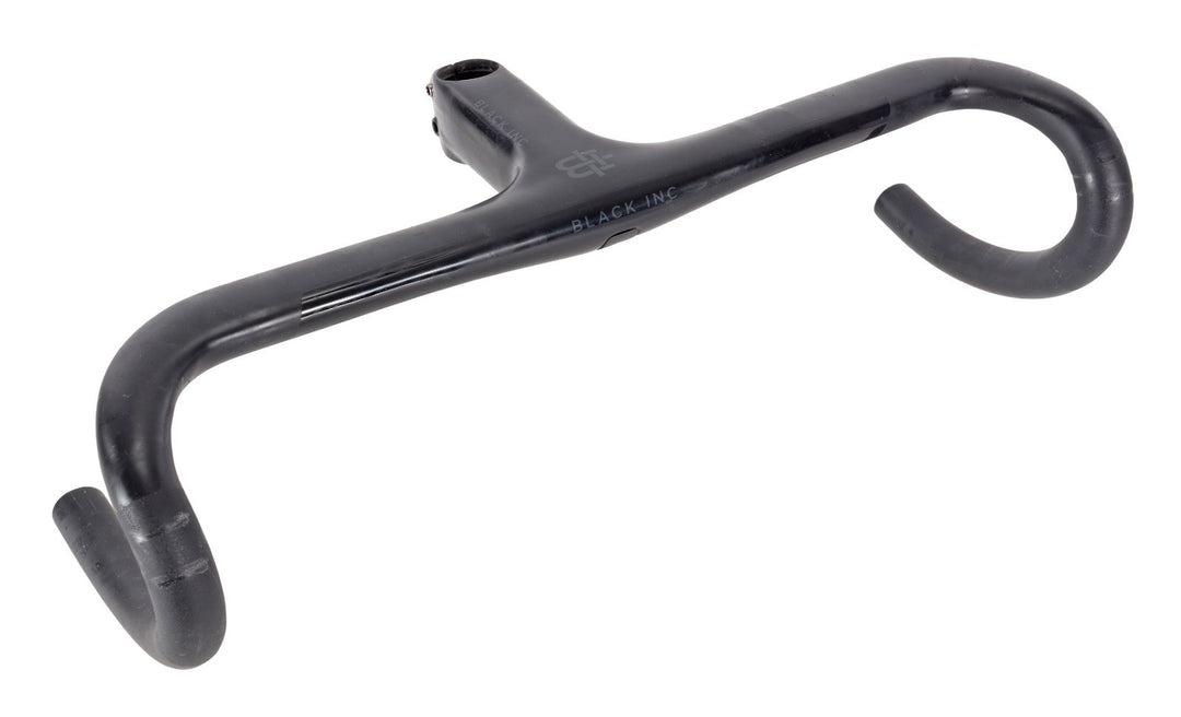 Black Inc Integrated Barstem Carbon Cockpit 44cm 120mm -6º Handlebar Stem Road
