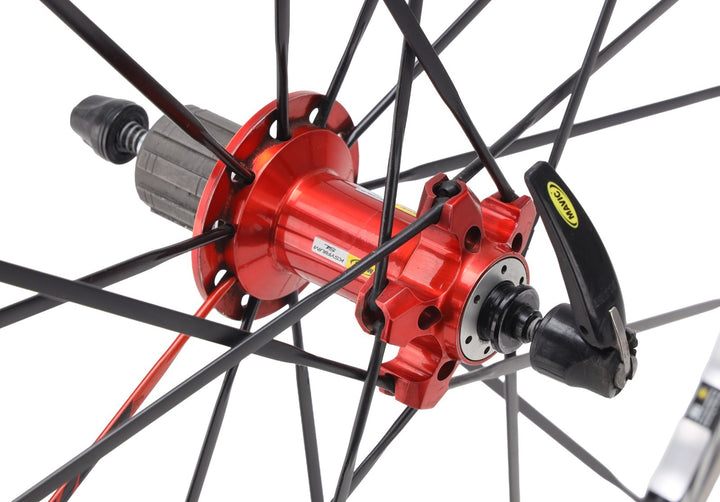 Mavic Ksyrium SL Alloy REAR Clincher Road Wheel Shimano 11 Spd 700c Red QR Rim