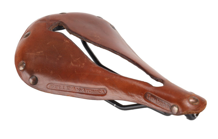 Selle An-Atomica Titanico X Touring Bike Saddle 7 x 7 CrMo Rail Leather Commute