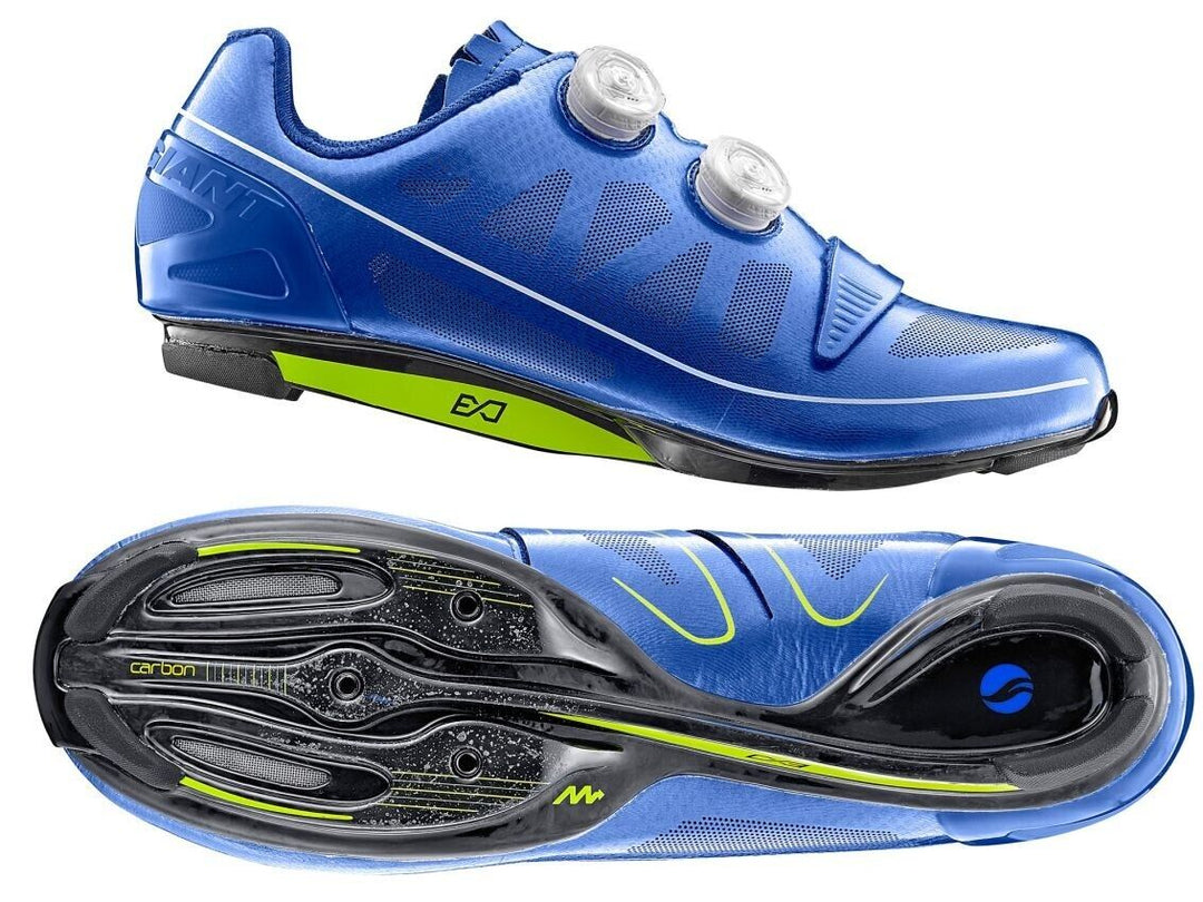 Giant Surge Carbon Road Bike Cycling Shoes EU 40 US Men 7.5 BLUE 3 Bolt BOA Race