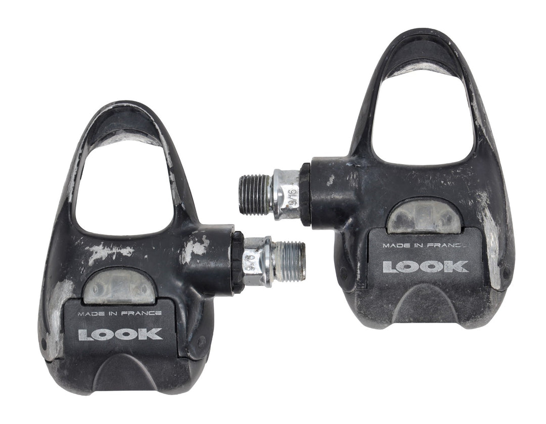 Look PP 357 Clipless Road Bike Pedals w/ Cleats 3-Bolt BLACK Alloy