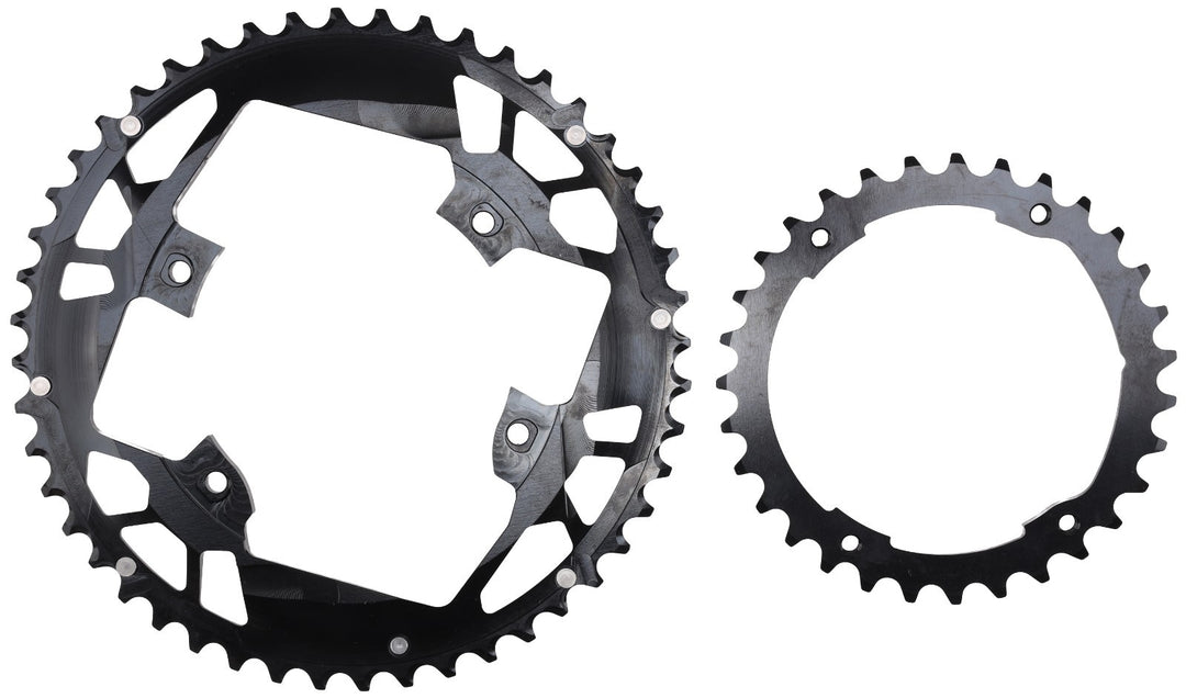 Bikin Green 9-12 Spd Road Bike Chainrings 48/31T 110mm BCD Shimano 4-Bolt Asymm