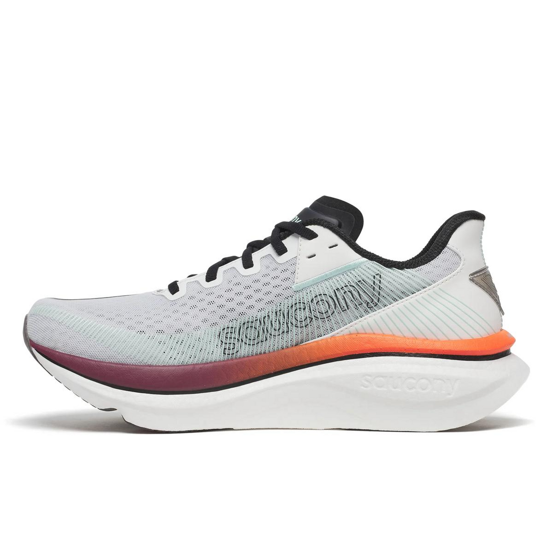 Saucony Endorphin Azura Running Shoes US Men 9 EU 42.5 White/Crimson Train Tri