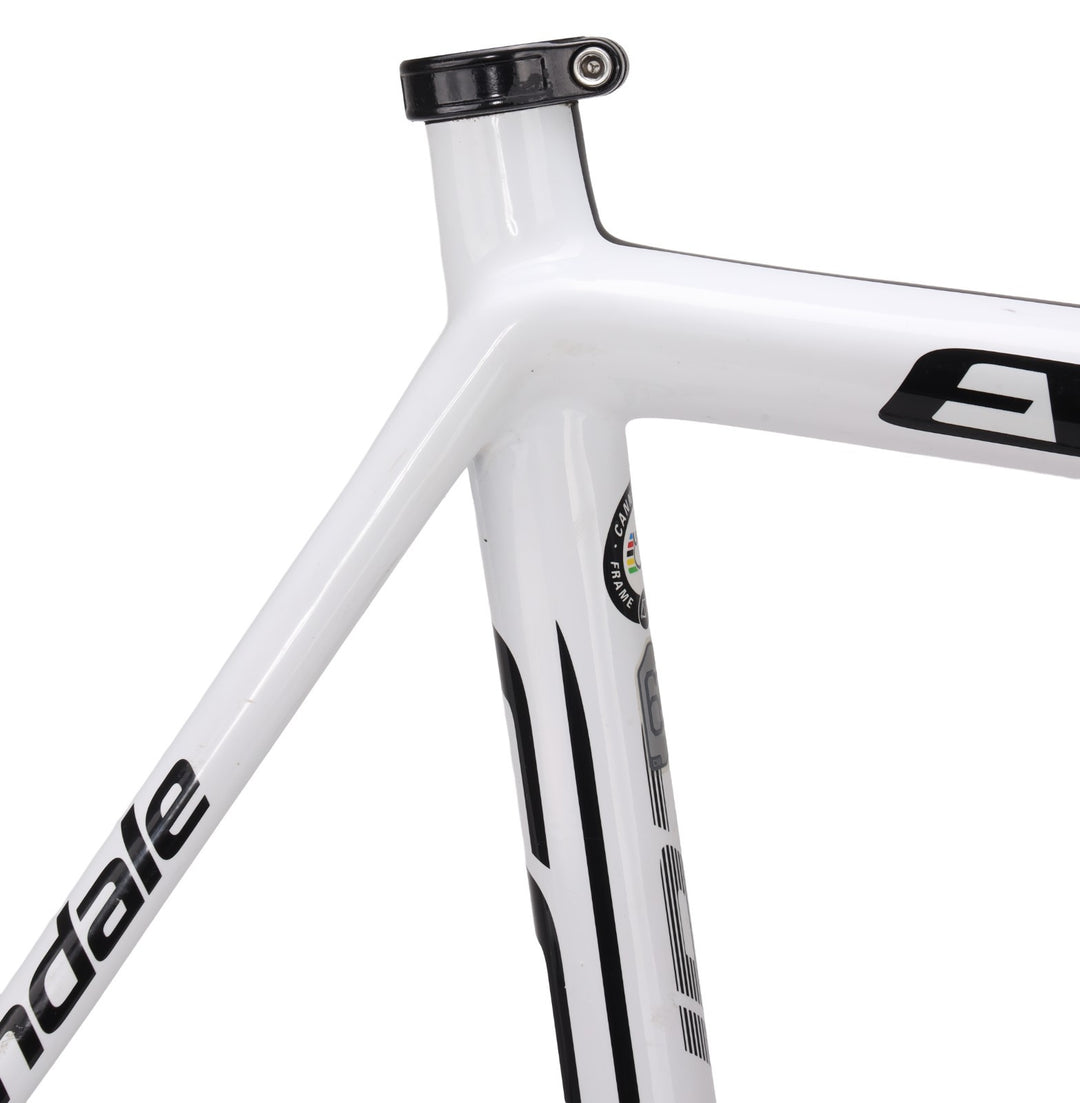 Cannondale SuperSix EVO Hi-MOD Carbon Road Frameset 63cm WHITE 700c Rim QR 2014