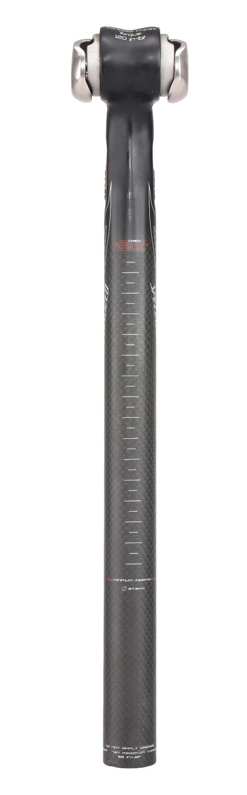 Specialized Zertz Carbon Rd Bike Seatpost 27.2 x 350mm 20mm Setback 7 x 7mm Rail