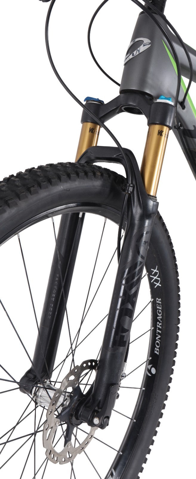 Niner Air 9 Carbon 29" Hardtail Mtn Bike 2x10s LG Grey/Green Fox Shimano XT 2016