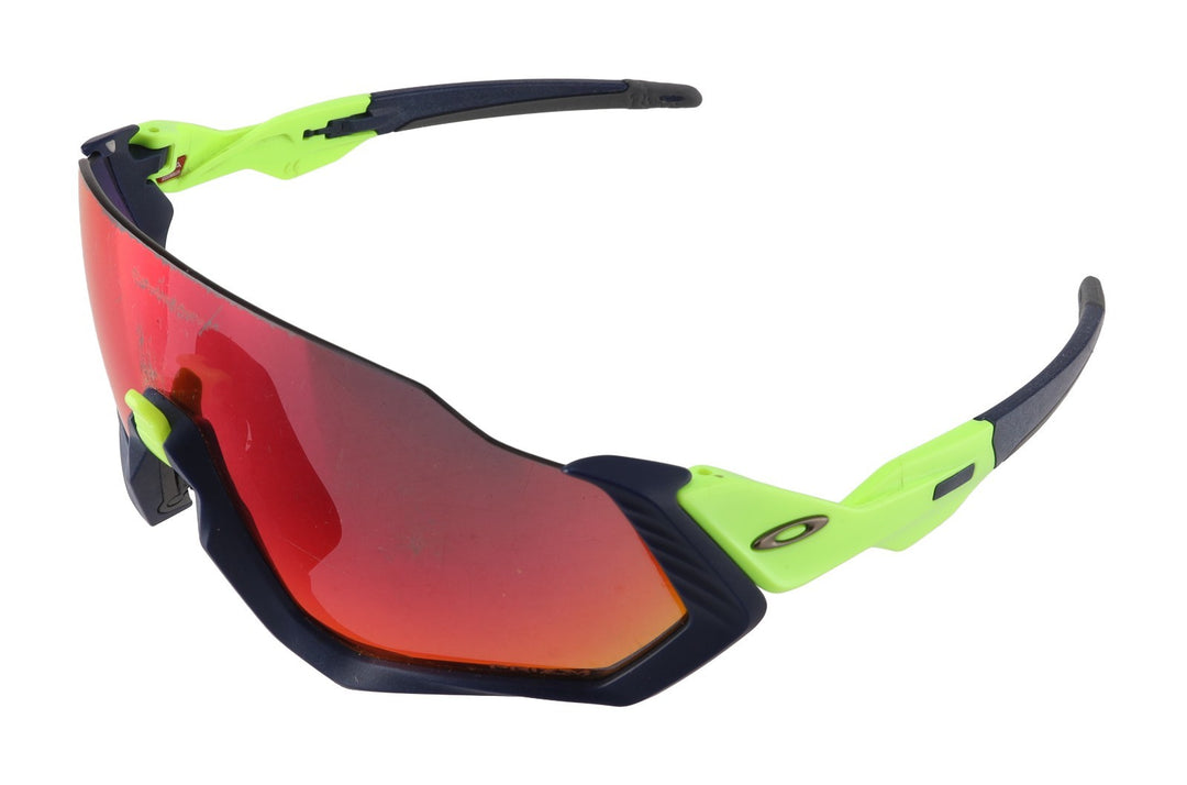Oakley Flight Jacket Cycling Sunglasses Matte Navy/Retina Burn Prizm OO9401-0537