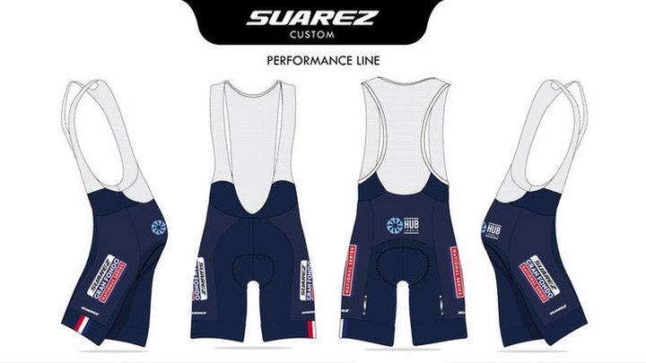 Suarez Gran Fondo 2023 Series Performance SS Cycling Kit Men MEDIUM Blue Road