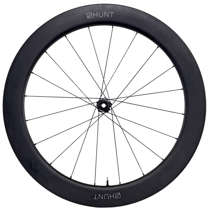 HUNT 65 Carbon Aero Disc CL Tubeless 12 x 100 Road FRONT Wheel 700c Race TT EZO