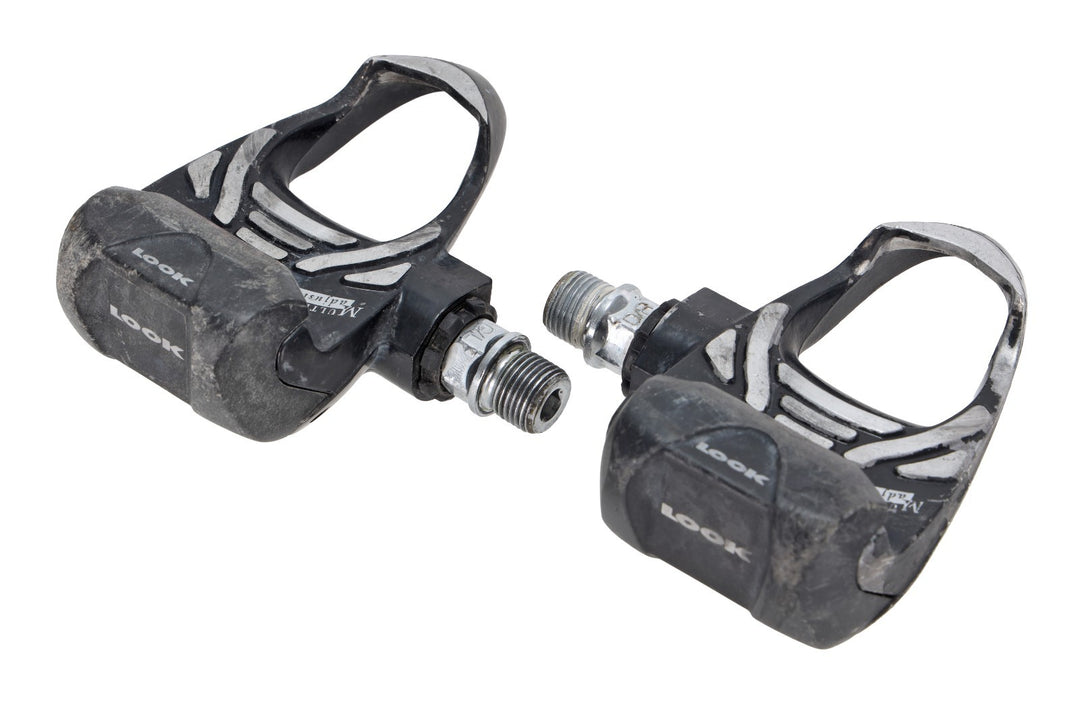 Look PP 357 Clipless Road Bike Pedals w/ Cleats 3-Bolt BLACK Alloy