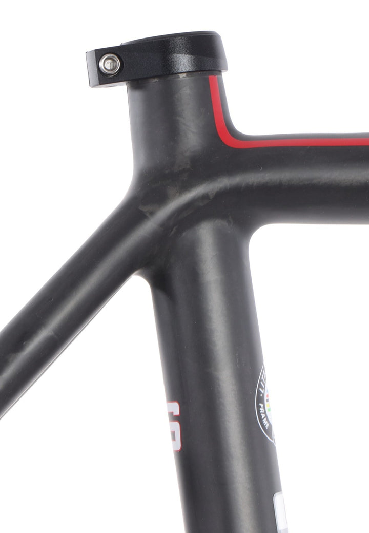 Litespeed L1 Carbon Road Bike Frameset LARGE Matte Nude/Red 700c QR Rim 30T 2016