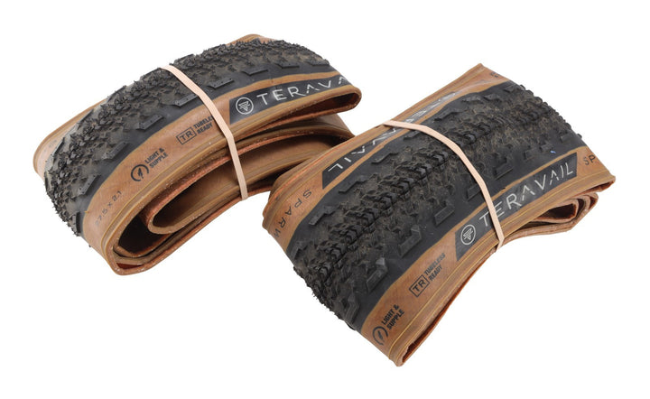 Teravail Sparwood TL Gravel Bike Tires 27.5 x 2.1" 1 PAIR TAN WALL Adventure