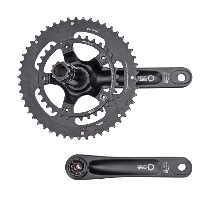Praxis Works Alba 2x 11 Speed M30 Alloy Road Bike Crankset 172.5mm 50/34T Gravel
