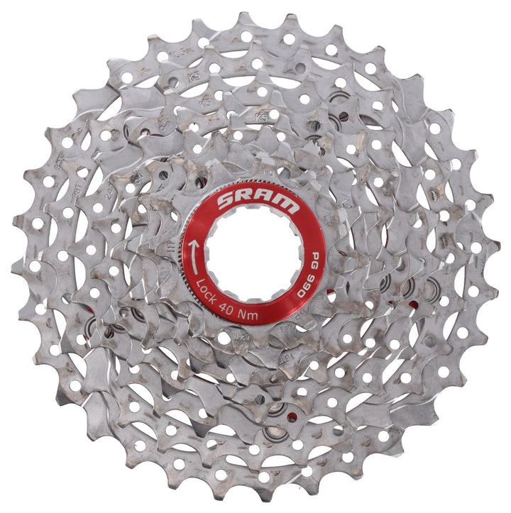 SRAM PG 990 Road Mountain Bike Cassette 11-32T 9 Speed XC Gravel Race Red MTB