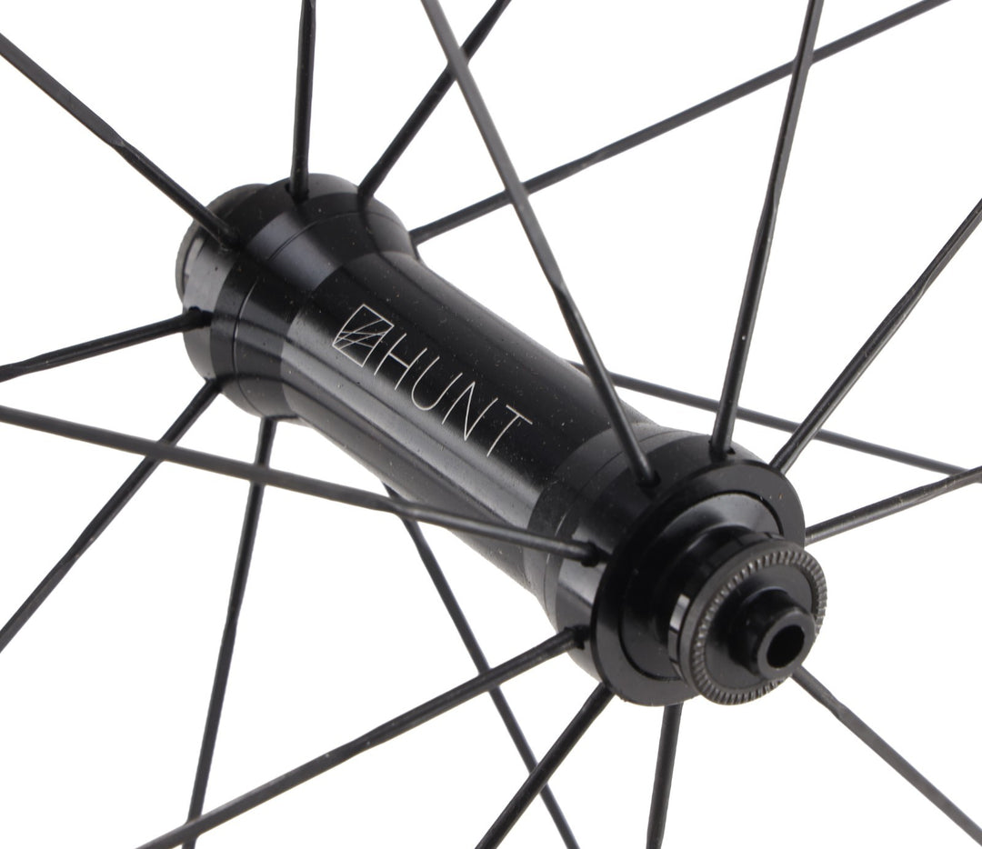 HUNT Race Aero Wide Alloy Road Wheelset Tubeless Shimano 11 Sp 700c QR Rim Brake