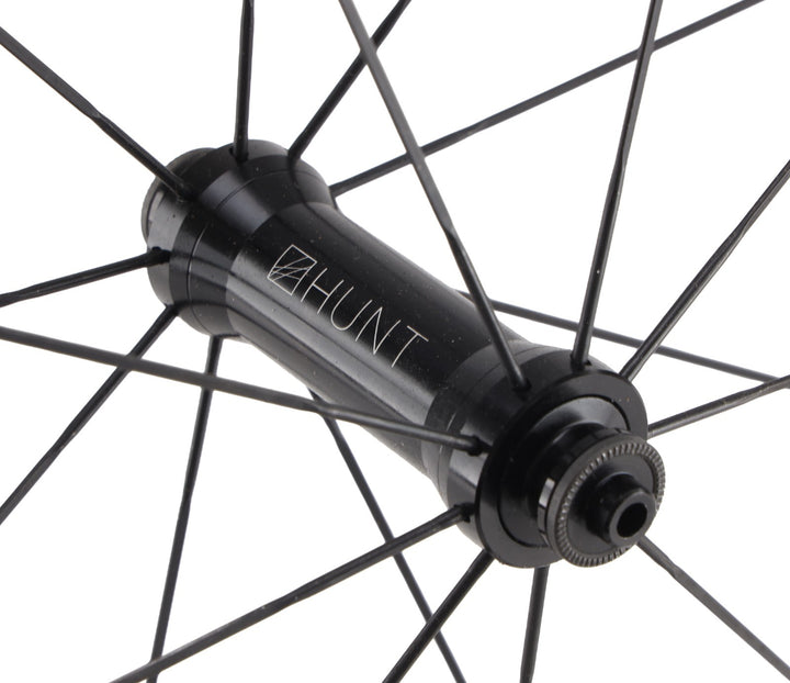 HUNT Race Aero Wide Alloy Road Wheelset Tubeless Shimano 11 Sp 700c QR Rim Brake