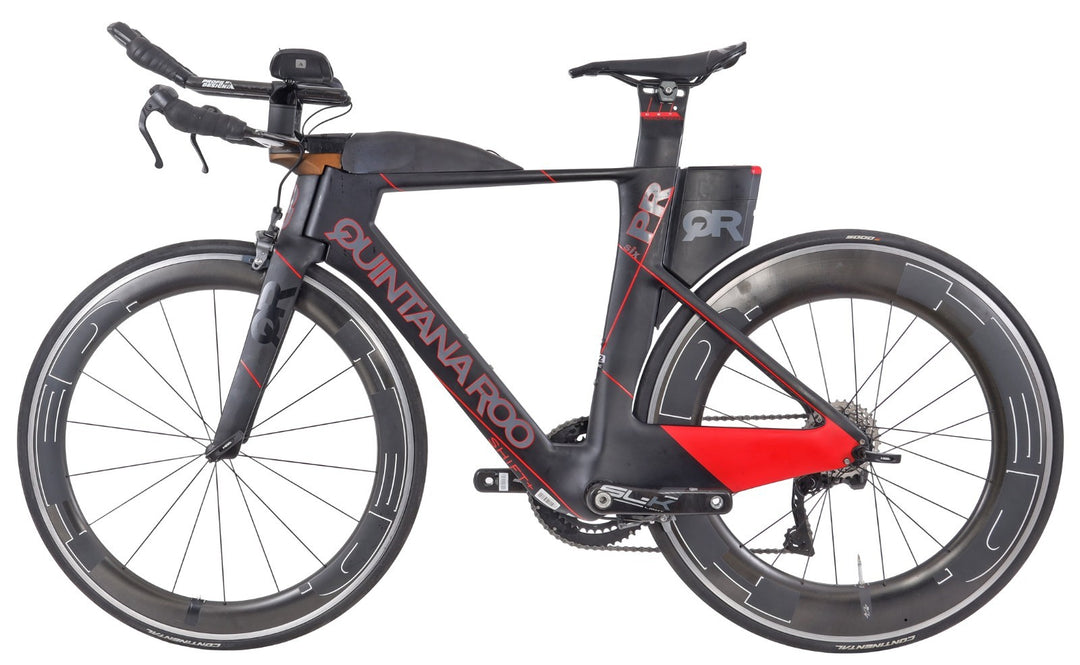 Quintana Roo PRsix Di2 2x11s Carbon Triathlon Bike 52cm Ultegra HED Jet 6/9 2016