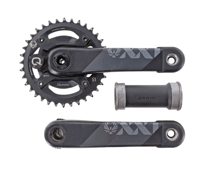 SRAM XX1 Eagle AXS DUB SL Carbon Power Meter Crankset Quarq 175mm 36T MTB w/ BB