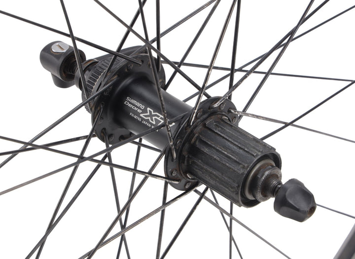 DT Swiss XR 4.1d Shimano XT Alloy 26” Clincher Mtn Bike Wheelset CL Disc 10s QR