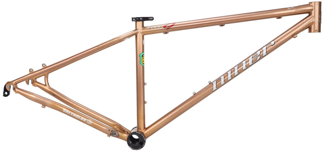 Niner SIR 9 V1 Steel Mtn Bike Frame MED Single Speed 29" Solid Gold Reynolds 853