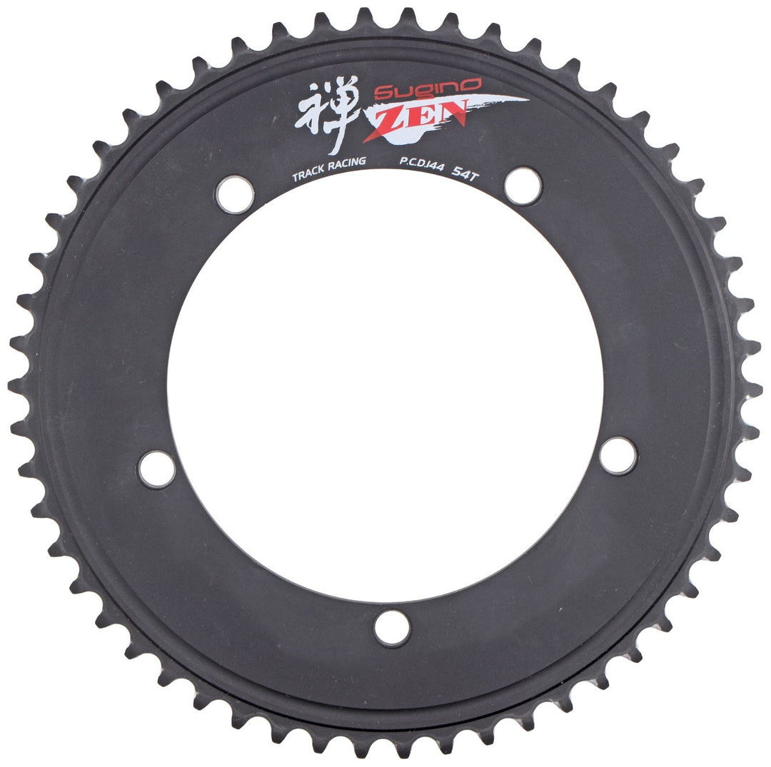Sugino Zen Track Bike Racing Chainring 144BCD 5-Bolt 47T - 56T BLACK Fixed Gear