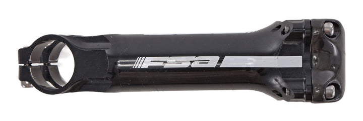 FSA Team Issue Alloy Road Bike Stem 31.8x 140mm w/ Carbon Plate 17º Black 1-1/8"