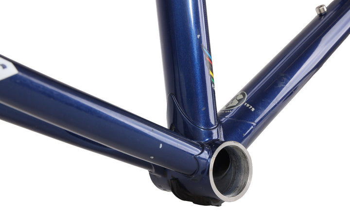Serotta CSI Steel Road Bike Frameset 60cm Carbon Fork BLUE 700c Record USA Made