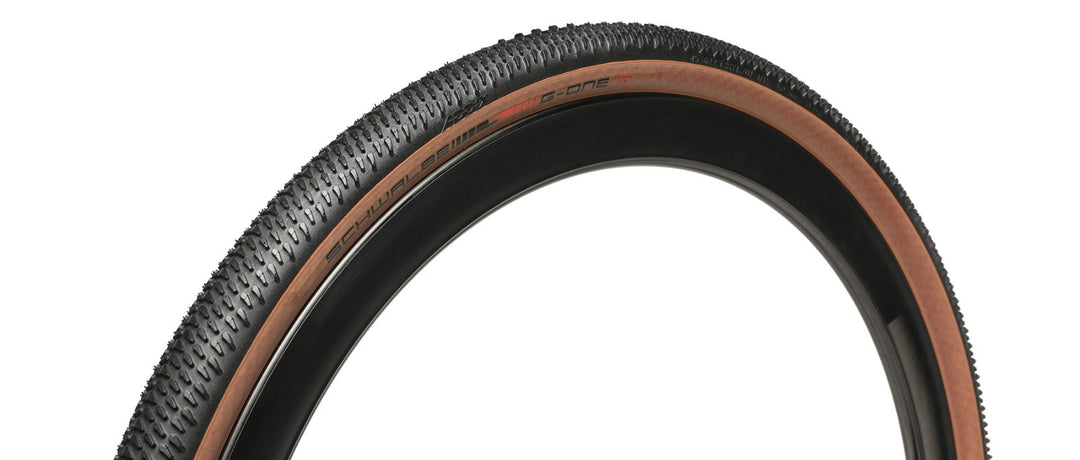 Schwalbe G-One R Tubeless Gravel Bike Tire 700 x 40c Tan Wall Addix
