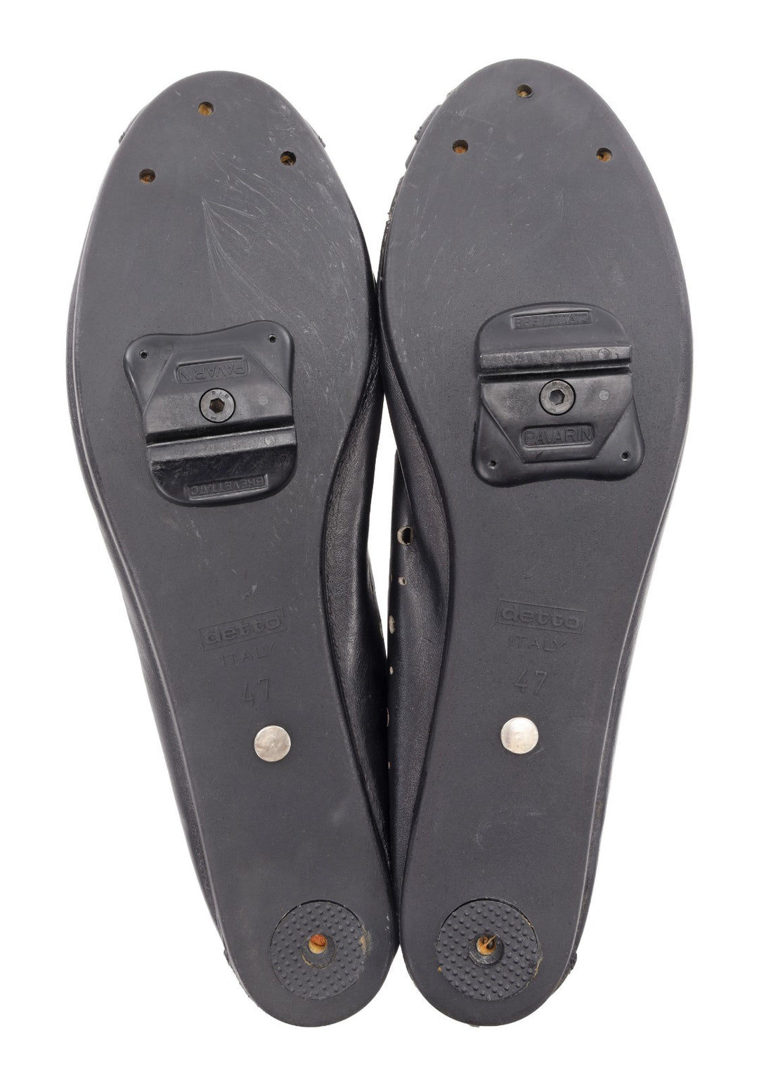 Detto Pietro Art. 74 Road Bike Shoes EU 47 US Men 11.5 BLACK Slotted Vintage