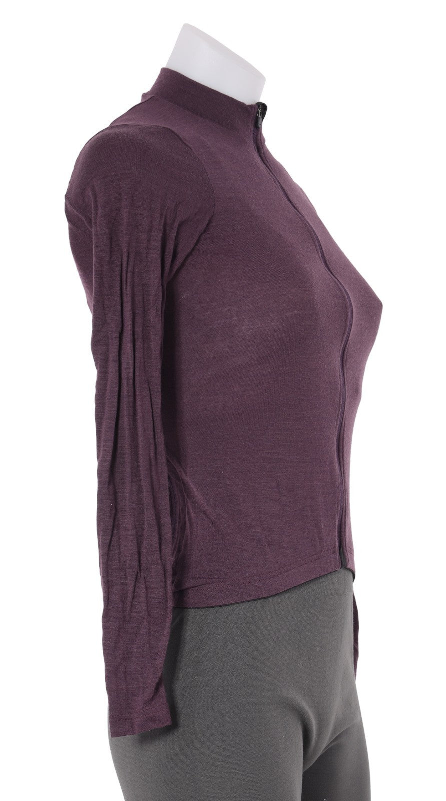 Velocio Concept Merino Long Sleeve Cycling Jersey Women XS Purple Road Gravel