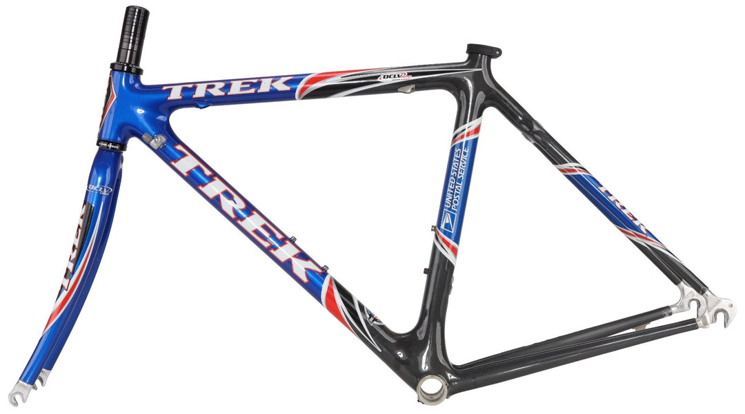Trek 5200 OCLV 120 Carbon Road Bike Frameset USPS Pro Team 50cm QR Rim 700c 2002