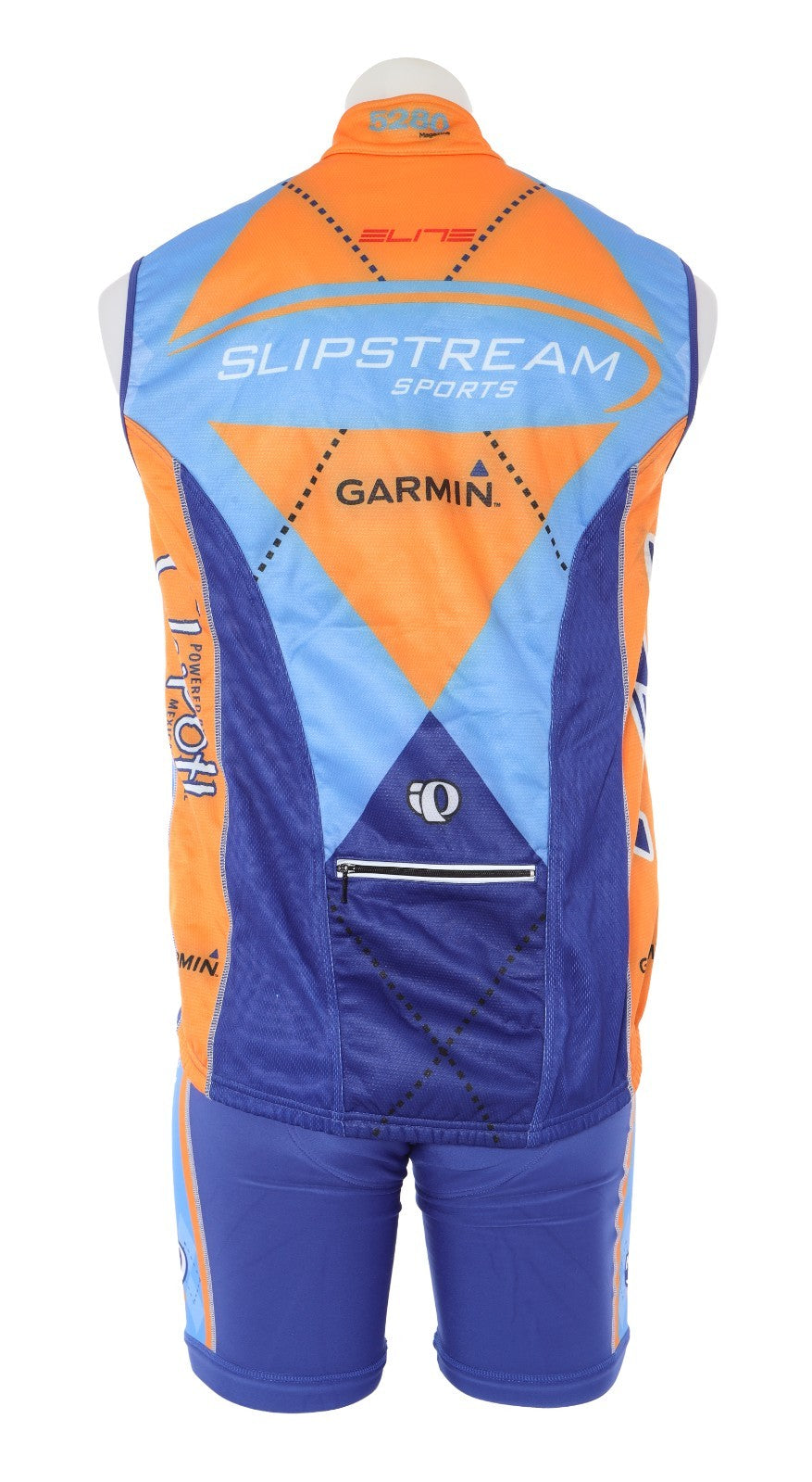 Pearl Izumi Slipstream Chipotle Thermal Bib Shorts + Vest Road Bike Men S/M Blue