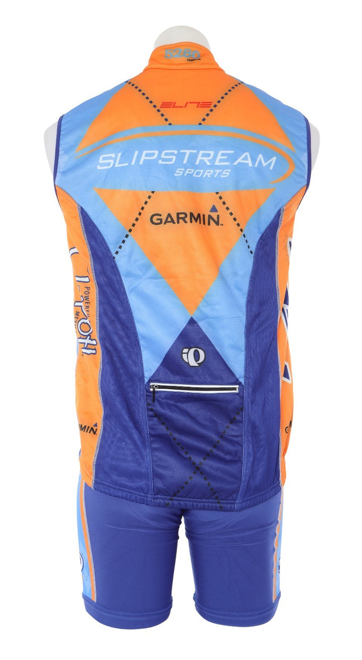 Pearl Izumi Slipstream Chipotle Thermal Bib Shorts + Vest Road Bike Men S/M Blue