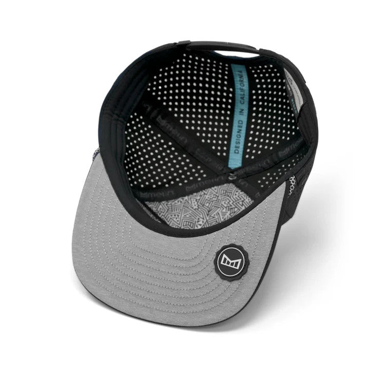 Melin Coronado Brick Hydro Hat Black Size XL Snap Back
