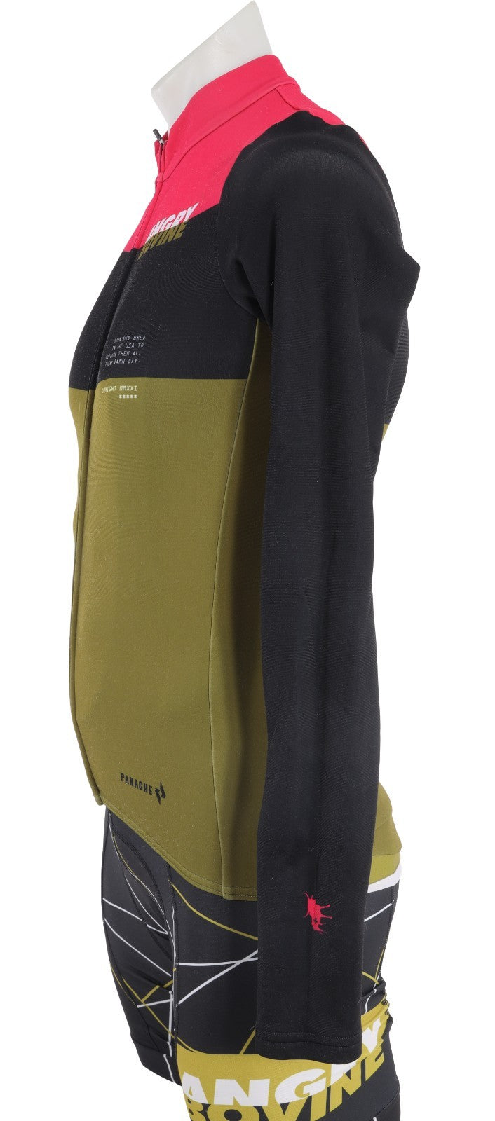 Panache Angry Bovine Short Slv Pro Air Road Cycling Kit Men S/M Mustard Gravel