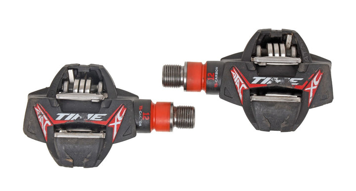 TIME ATAC XC12 Mountain Bike Clipless Pedals 2-Bolt Titanium Carbon Gravel Race