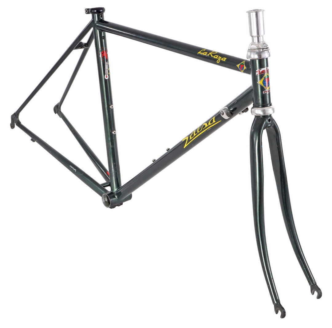 Salsa La Raza Steel Road Bike Frameset 44cm GREEN 700c Race Cycling Vintage '90s