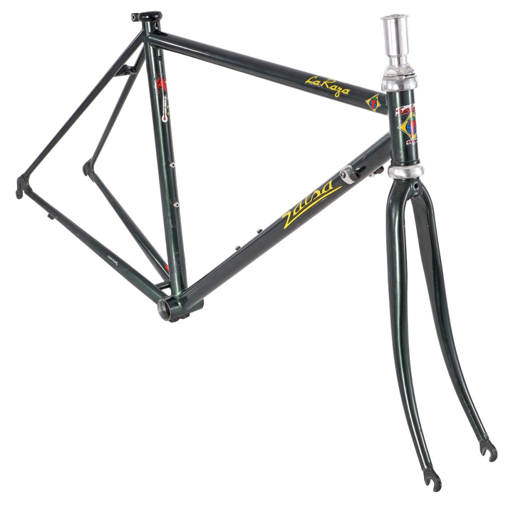 Salsa La Raza Steel Road Bike Frameset 44cm GREEN 700c Race Cycling Vintage '90s