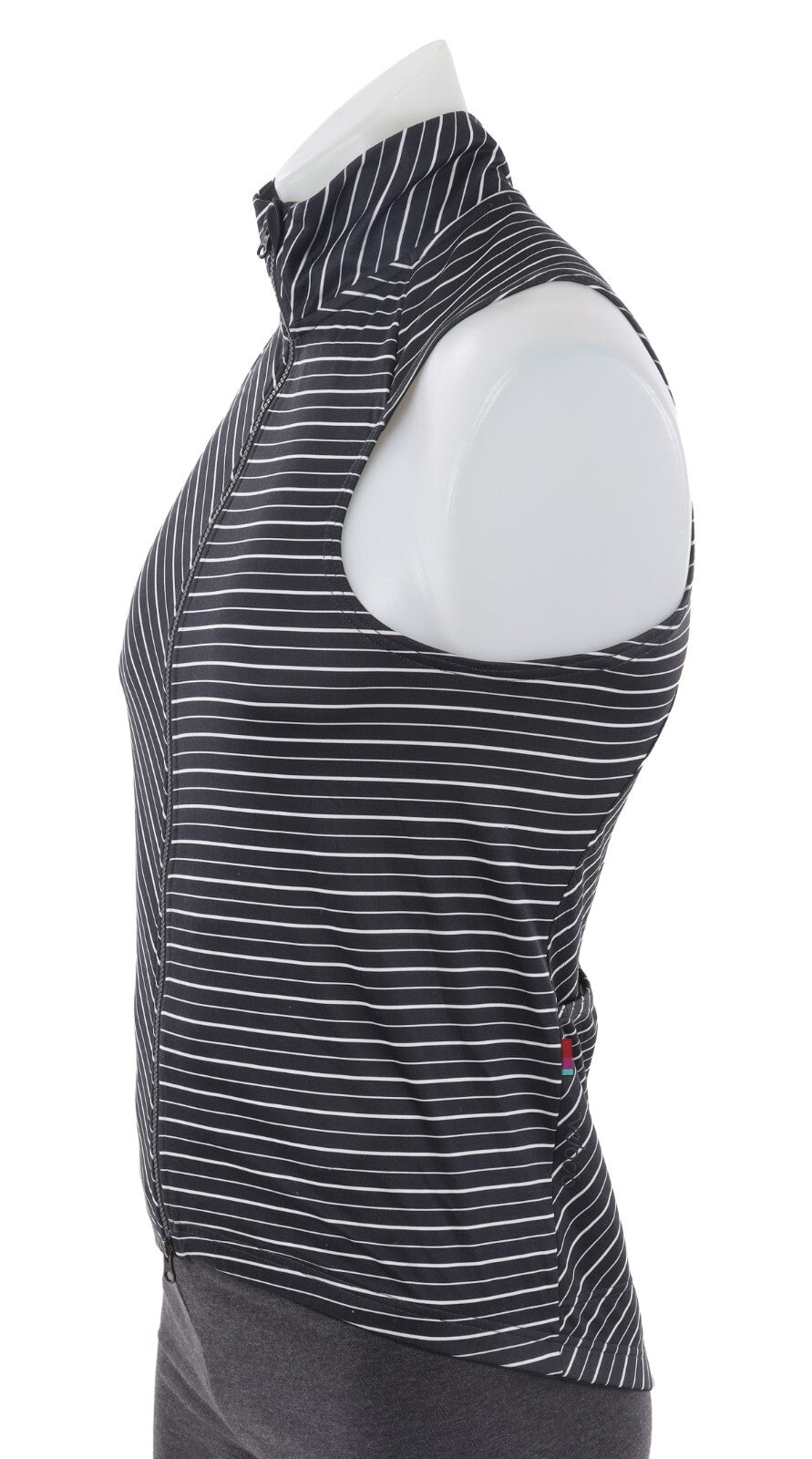 Velocio Wind Vest Men MEDIUM Black White Cycling Road Bike Gravel Race Mountain