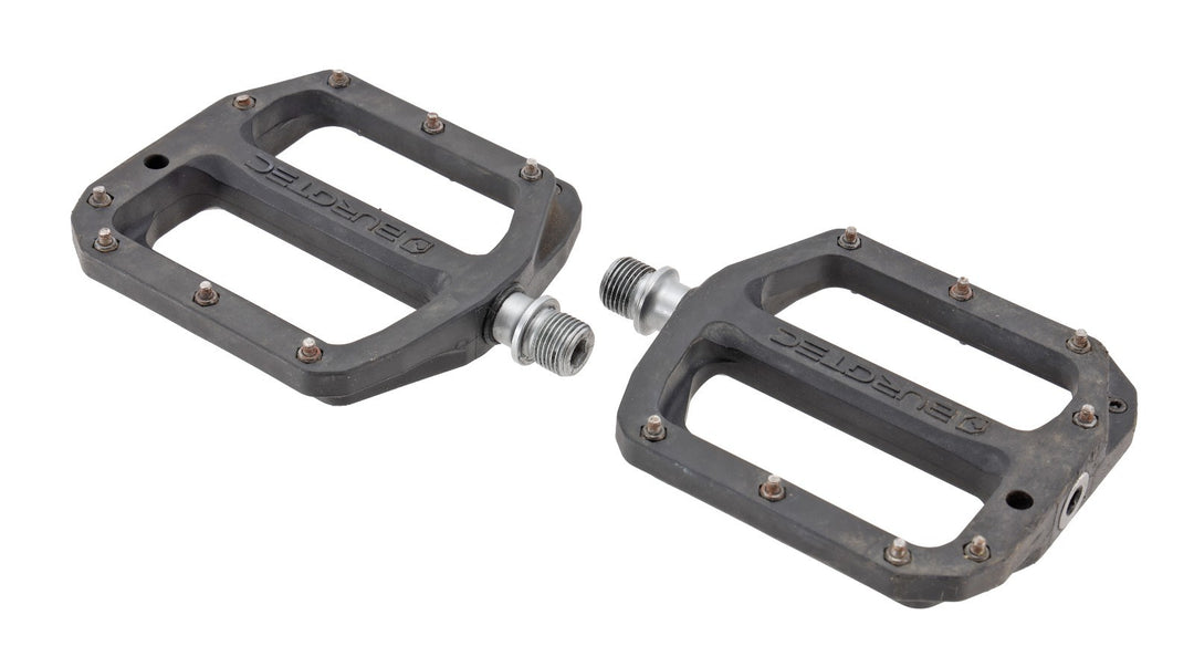 Burgtec MK4 Composite Flat Mountain Bike Pedals 9/16" BLACK Enduro MTB DH