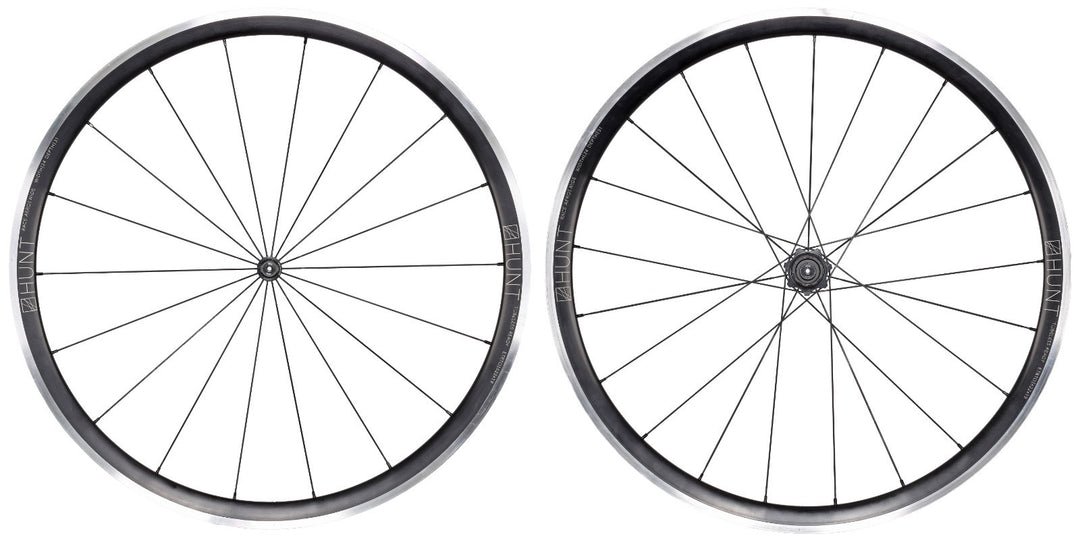 HUNT Race Aero Wide Alloy Road Wheelset Tubeless Shimano 11 Sp 700c QR Rim Brake