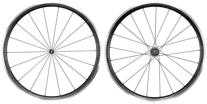 HUNT Race Aero Wide Alloy Road Wheelset Tubeless Shimano 11 Sp 700c QR Rim Brake