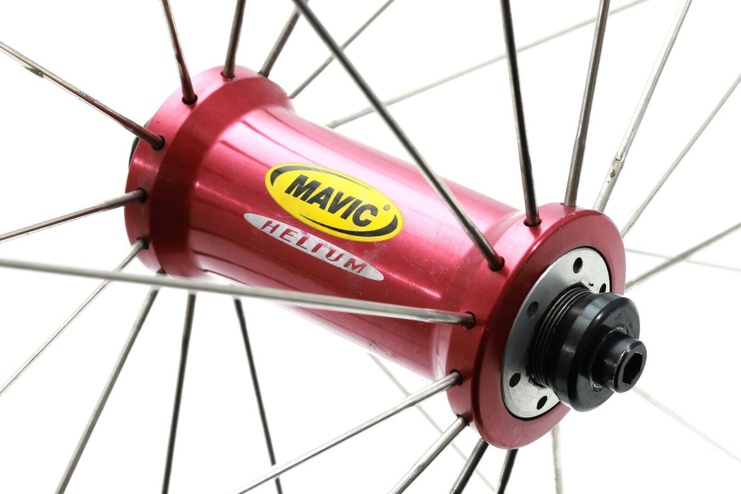 Mavic Helium SUP Tubular FRONT Wheel Rim Brake QR Alloy Red Road Triathlon TT